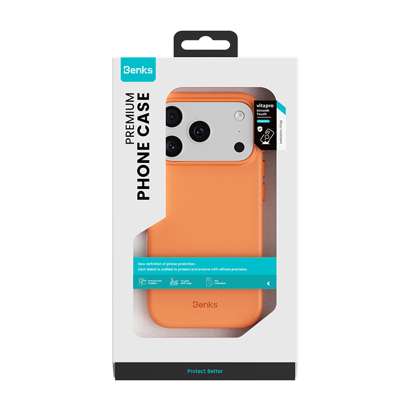 Θήκη Benks Magnetic VitaPro Silicone Cover (A070) For iPhone 17 Pro Max (6.9") Orange
