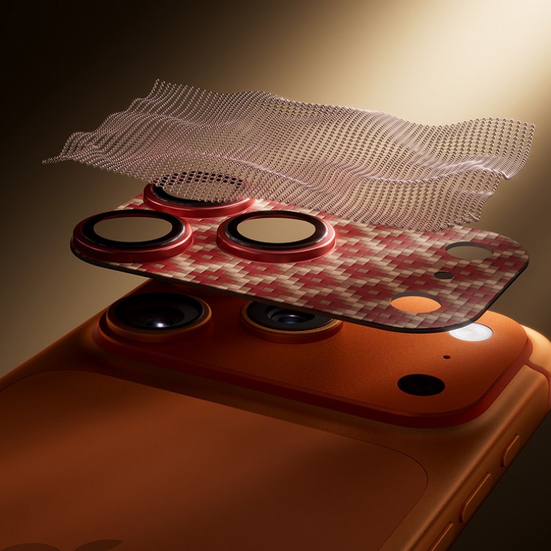 Προστατευτικό Φακών Κάμερας Benks Tempered Glass Armor Warrior Lens (OR69) for iPhone 17 Pro (6.3") ArmorGrid Orange 
