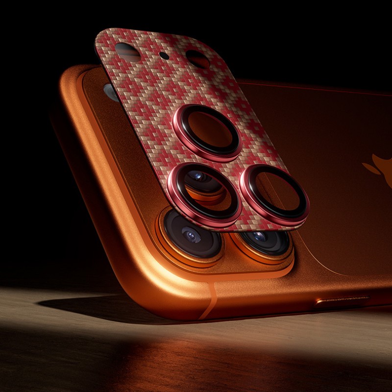 Προστατευτικό Φακών Κάμερας Benks Tempered Glass Armor Warrior Lens (OR69) for iPhone 17 Pro (6.3") ArmorGrid Orange 