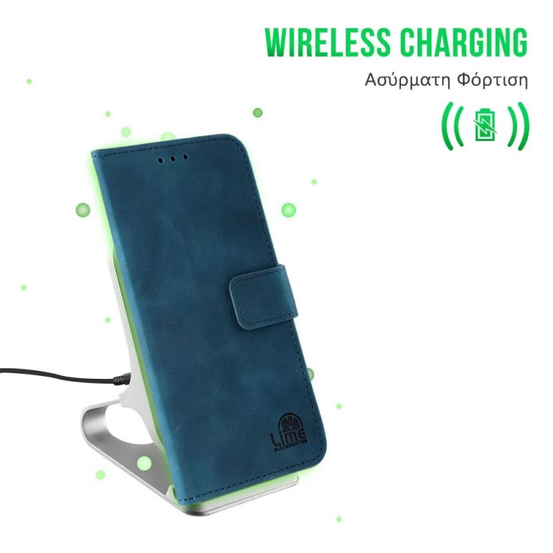 Θήκη Lime Essential Magnet Book Xiaomi Redmi Note 11 Pro Plus 5G Dark Blue