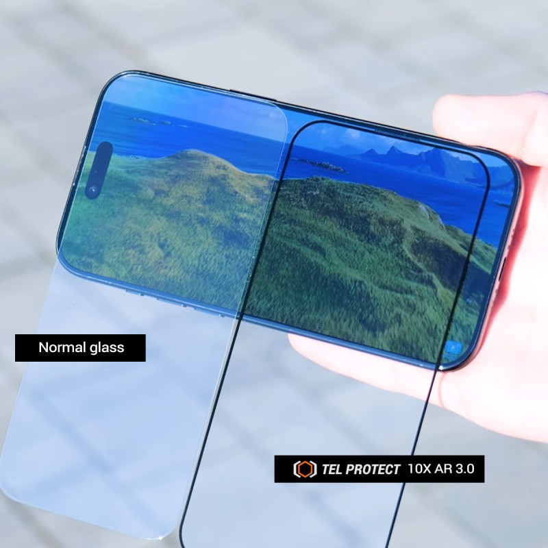 Γυαλί Προστασίας Tel Protect 10X AR 3.0 AntiReflective Titanium Tempered Glass Samsung Galaxy S26 Ultra S948 AntiCrash / AntiShock Black