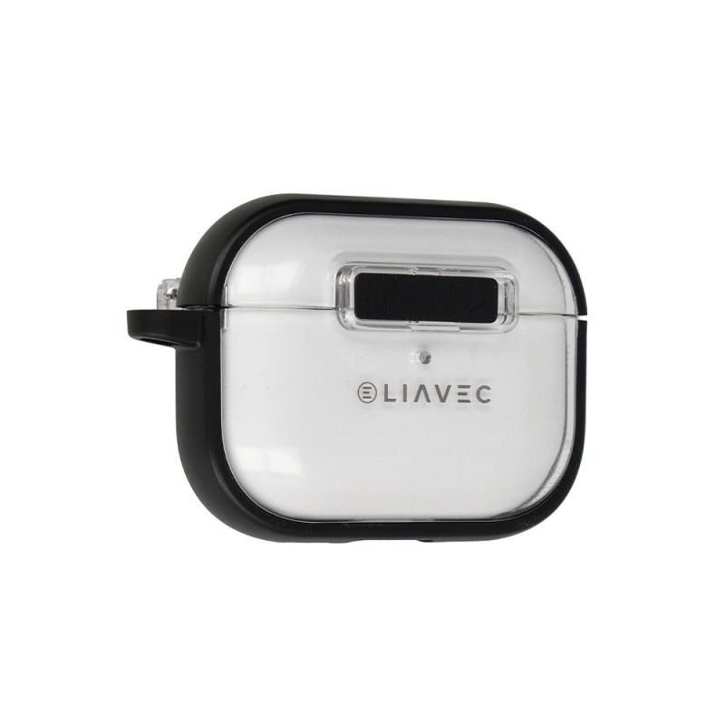 Θήκη Liavec SlideLock Case Apple Airpods Pro 3 Transparent/Black