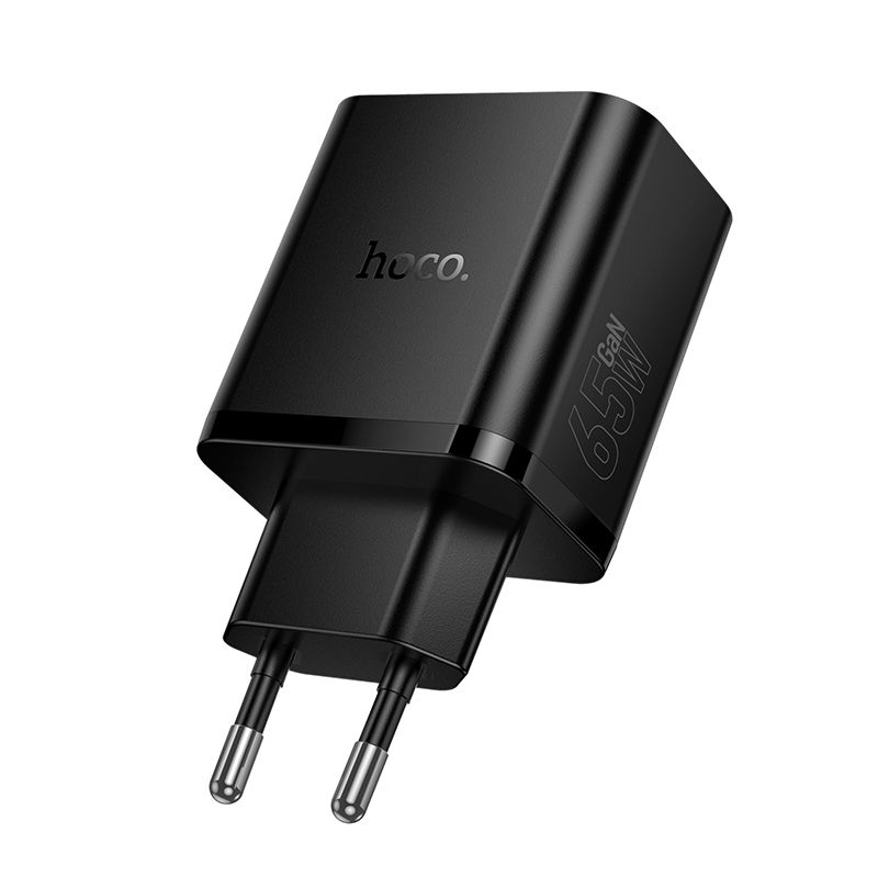 Φορτιστής Ταξιδιού Hoco N75 2x USB-C & 1x USB-A PD 3A 65W Black