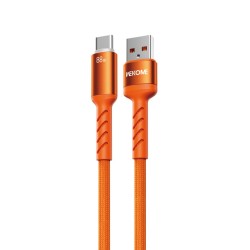 Καλώδιο Data WK WDC-C13a Charging Data Cable 88W USB-A to Type-C 1.2m Orange