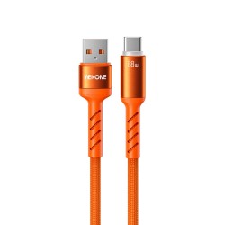 Καλώδιο Data WK WDC-C13a Charging Data Cable 88W USB-A to Type-C 1.2m Orange