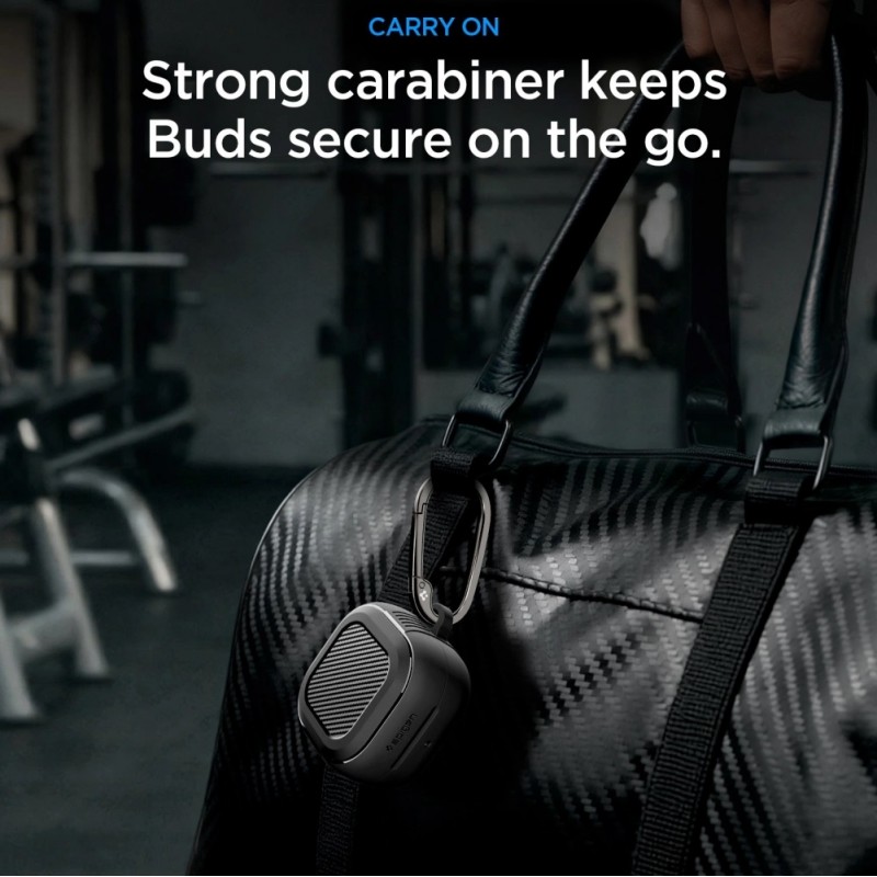 Θήκη Spigen Rugged Armor Cover Samsung Galaxy Buds 4 / 4 Pro Matte Black (ACS11200)