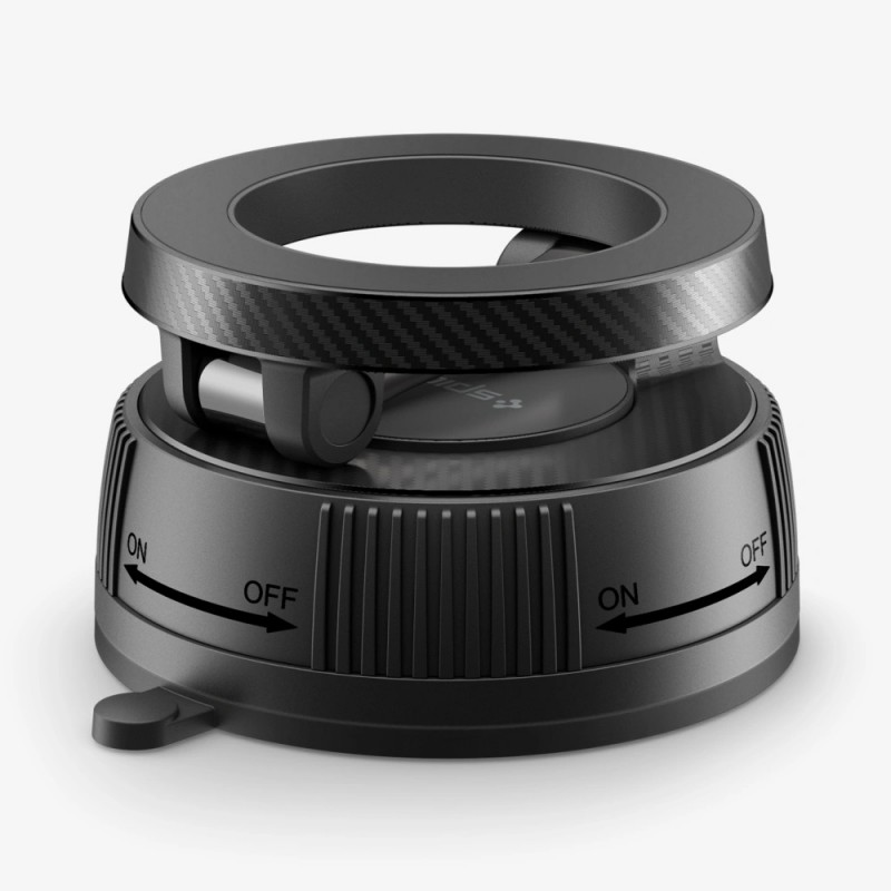 Βάση Αυτοκινήτου Spigen MFT36 Vacuumlock Magnetic Magafe Dashboard Car Mount Black (ACP11172) 