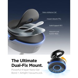 Βάση Αυτοκινήτου Spigen MFT36 Vacuumlock Magnetic Magafe Dashboard Car Mount Black (ACP11172) 