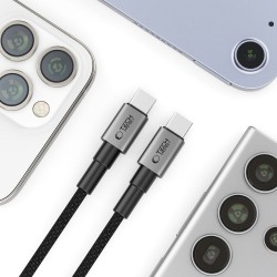 Καλώδιο Tech-Protect UltraBoost DNA Cable Type-C to Type-C 5A 100W 0.5m Iron Grey