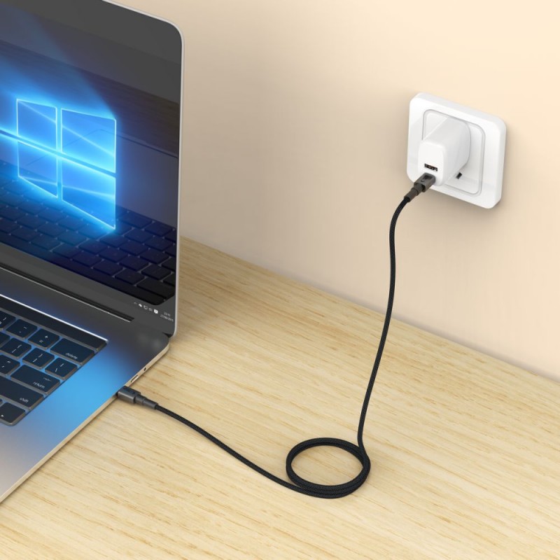 Καλώδιο Tech-Protect UltraBoost DNA Cable Type-C to Type-C 5A 100W 0.5m Iron Grey