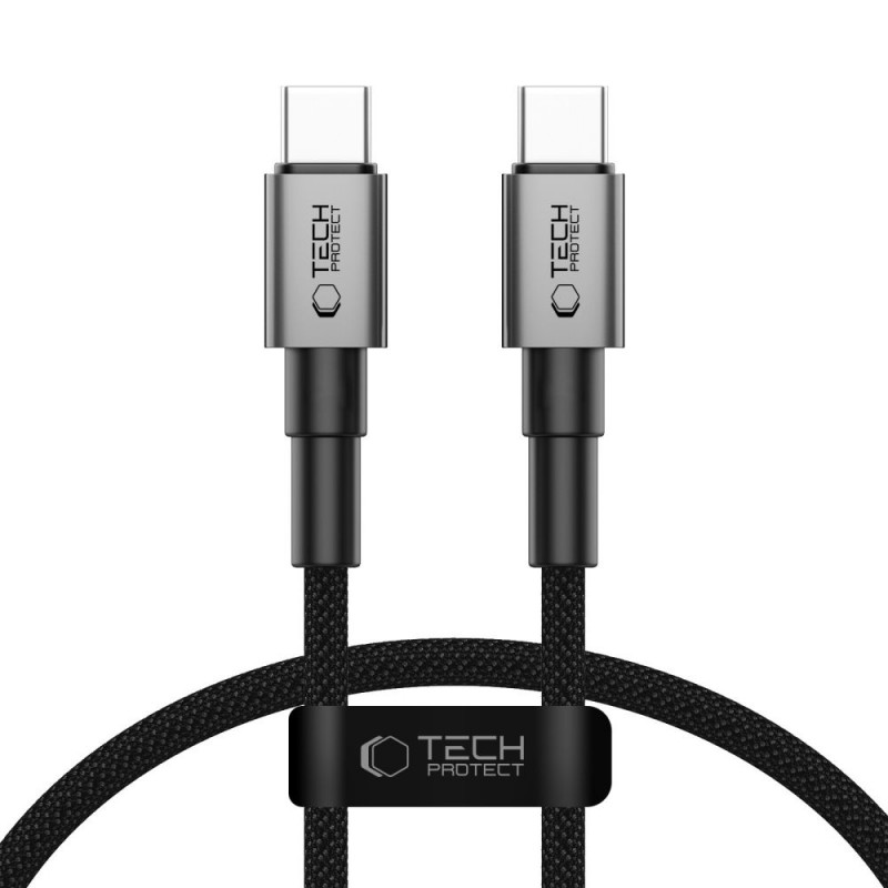 Καλώδιο Tech-Protect UltraBoost DNA Cable Type-C to Type-C 5A 100W 0.5m Iron Grey