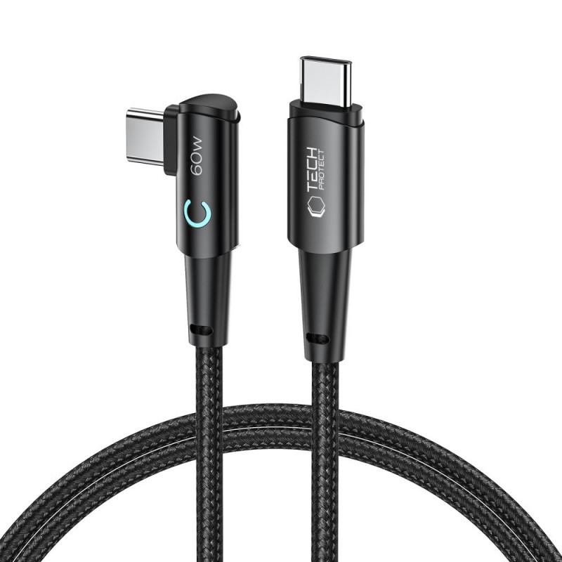 Καλώδιο Tech-Protect UltraBoost Cable ”L” Type-C to Type-C 6A 60W 1m Grey