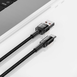 Καλώδιο Tech-Protect UltraBoost Evo Cable USB-A to USB-C 5A 100W 0.5m Black