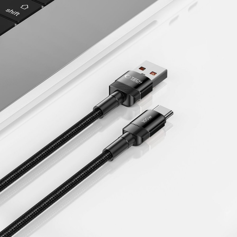 Καλώδιο Tech-Protect UltraBoost Evo Cable USB-A to USB-C 5A 100W 0.5m Black