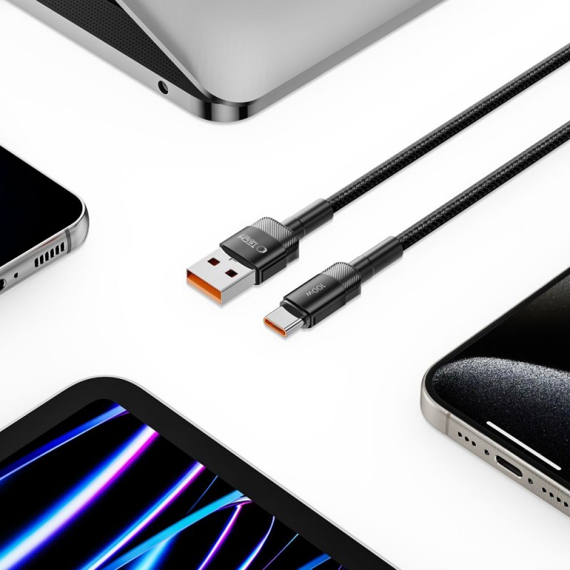 Καλώδιο Tech-Protect UltraBoost Evo Cable USB-A to USB-C 5A 100W 0.5m Black