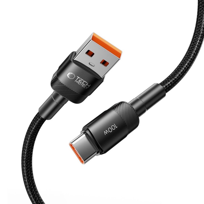 Καλώδιο Tech-Protect UltraBoost Evo Cable USB-A to USB-C 5A 100W 0.5m Black