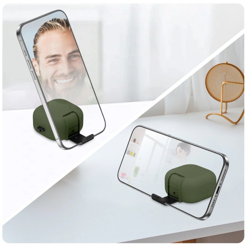 Θήκη Tech-Protect Slim Hook Cover Samsung Galaxy Buds 4 / 4 Pro Olive Green