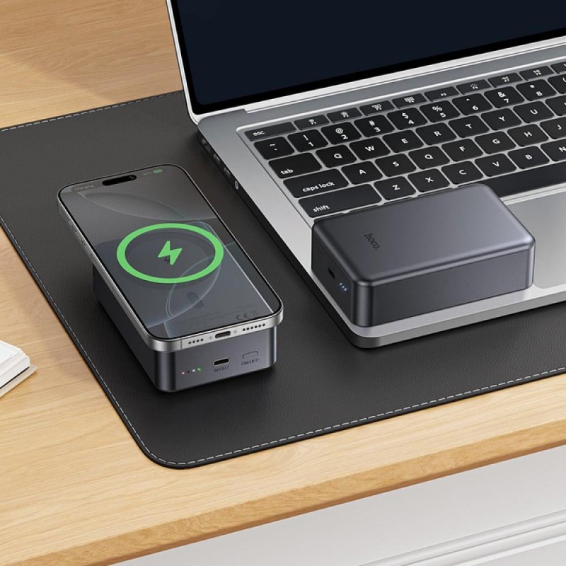 Εξωτερική Μπαταρία Hoco J160B Original PowerBank with Magsafe + 1xUSB-C  Port 20000mAh 20W Grey