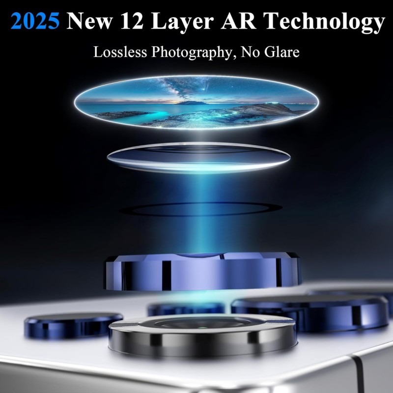 Προστατευτικό Κάμερας  Eagle Eye Camera Lens with Metal Ring  and Positioning Plate Oppo Reno15 5G Black