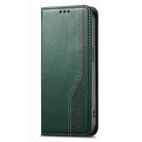 Θήκη Tri-Color Leather Wallet Case with Elastic Wristband Xiaomi 17 Ultra 5G Green