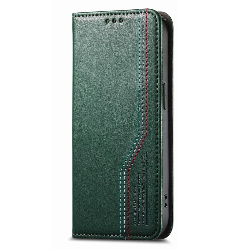 Θήκη Tri-Color Leather Wallet Case with Elastic Wristband Xiaomi 17 Ultra 5G Green