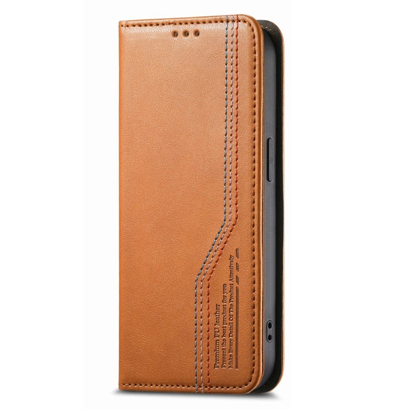 Θήκη Tri-Color Leather Wallet Case with Elastic Wristband Xiaomi 17 Ultra 5G Brown