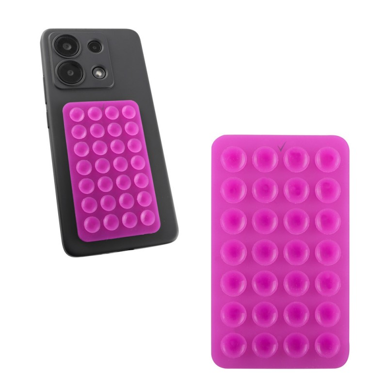 Βάση Στήριξης με Βεντούζα Σιλικόνης Διπλής Όψης Για Κινητό Purple