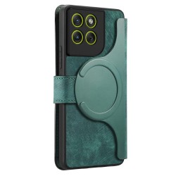 Θήκη CaseNeo Retro Leather Magsafe Wallet Motorola Edge 70 5G Green