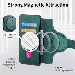 Θήκη CaseNeo Retro Leather Magsafe Wallet Motorola Edge 70 5G Green