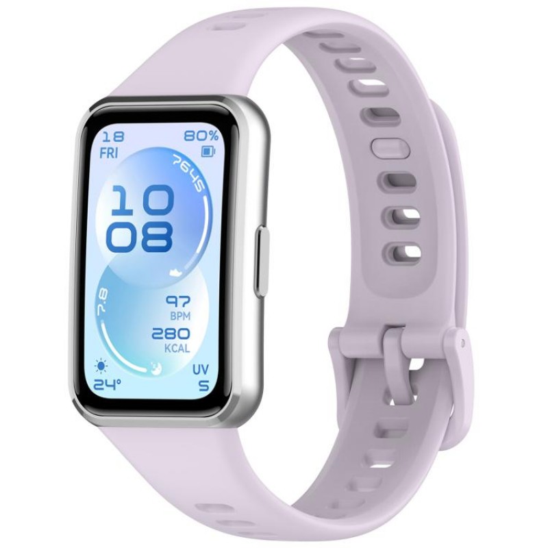 Ανταλλακτικό λουράκι QuickFit Silicone Huawei Band 11 / 11 Pro Light Purple