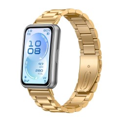 Ανταλλακτικό λουράκι Stainless Steel Huawei Band 11 / 11 Pro Gold
