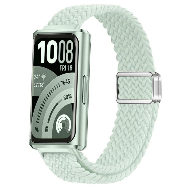 Ανταλλακτικό λουράκι Nylon Braided Huawei Band 11 / 11 Pro Mint Green