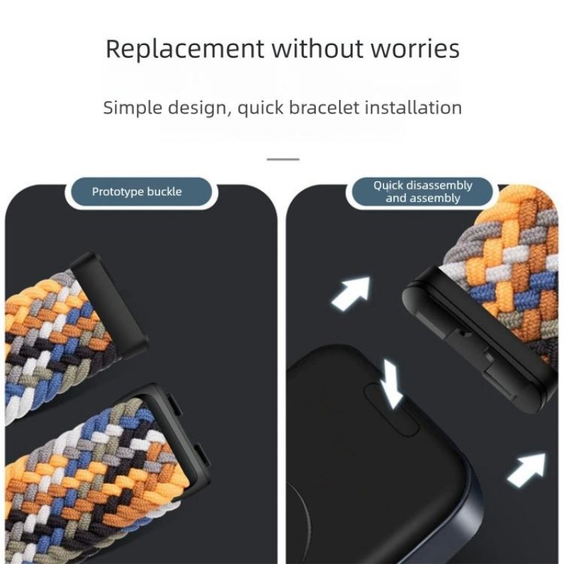 Ανταλλακτικό λουράκι Nylon Braided Huawei Band 11 / 11 Pro Mint Green