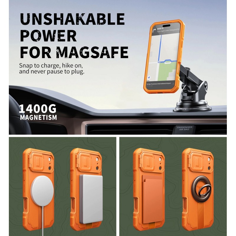 Θήκη Dexnor Armor Case Apple iPhone 17 Pro Max (6.7") Orange