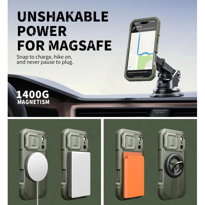 Θήκη Dexnor Armor Case Apple iPhone 17 Pro Max (6.7") Green