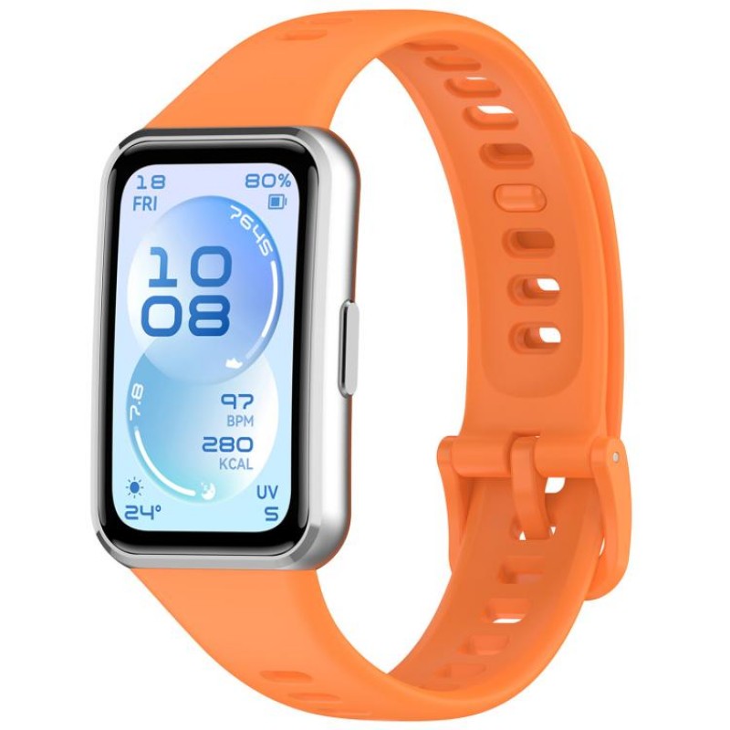 Ανταλλακτικό λουράκι QuickFit Silicone Huawei Band 11 / 11 Pro Orange
