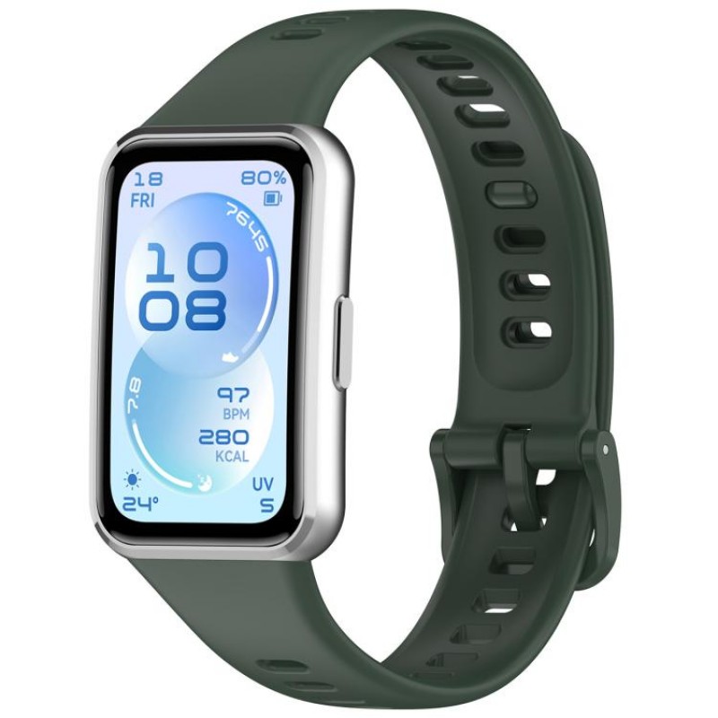 Ανταλλακτικό λουράκι QuickFit Silicone Huawei Band 11 / 11 Pro Green