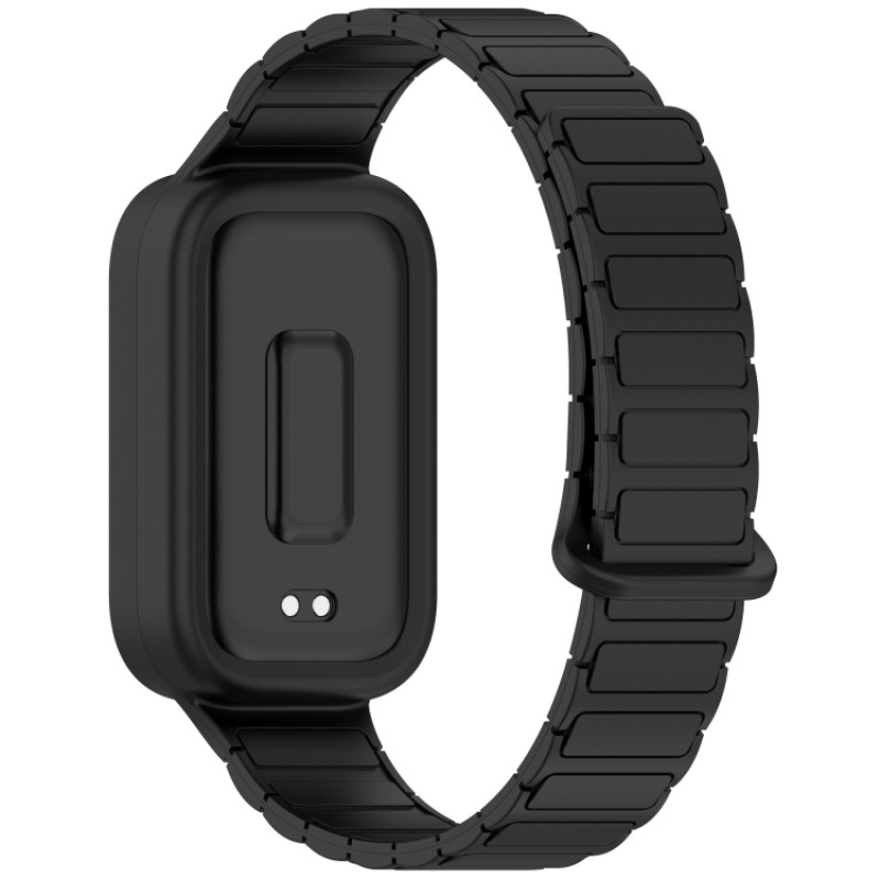 Ανταλλακτικό λουράκι QuickFit Xiaomi Smart Band 9 Active / Redmi Band 3 Dual Color Silicone Band Black