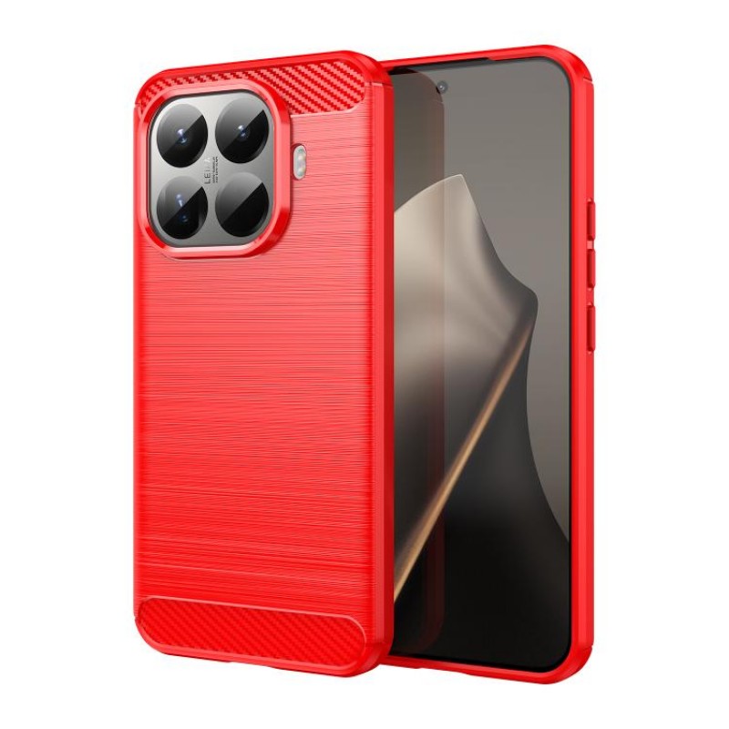 Θήκη TPU Carbon Fiber Brushed Xiaomi 15T Pro 5G Red