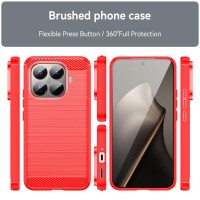 Θήκη TPU Carbon Fiber Brushed Xiaomi 15T Pro 5G Red