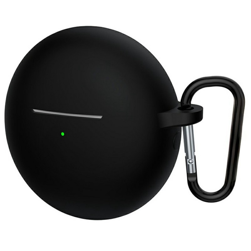 Θήκη Huawei Freebuds 7i Silicone Skin with Carabiner Black