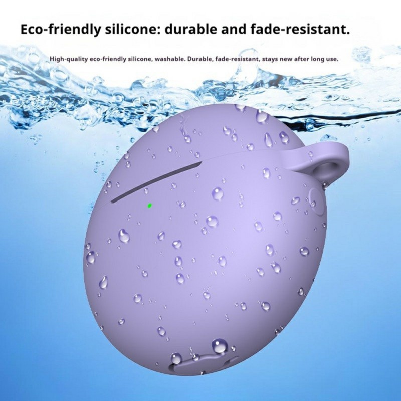 Θήκη Huawei Freebuds 7i Silicone Skin with Carabiner Black