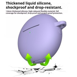 Θήκη Huawei Freebuds 7i Silicone Skin with Carabiner Black