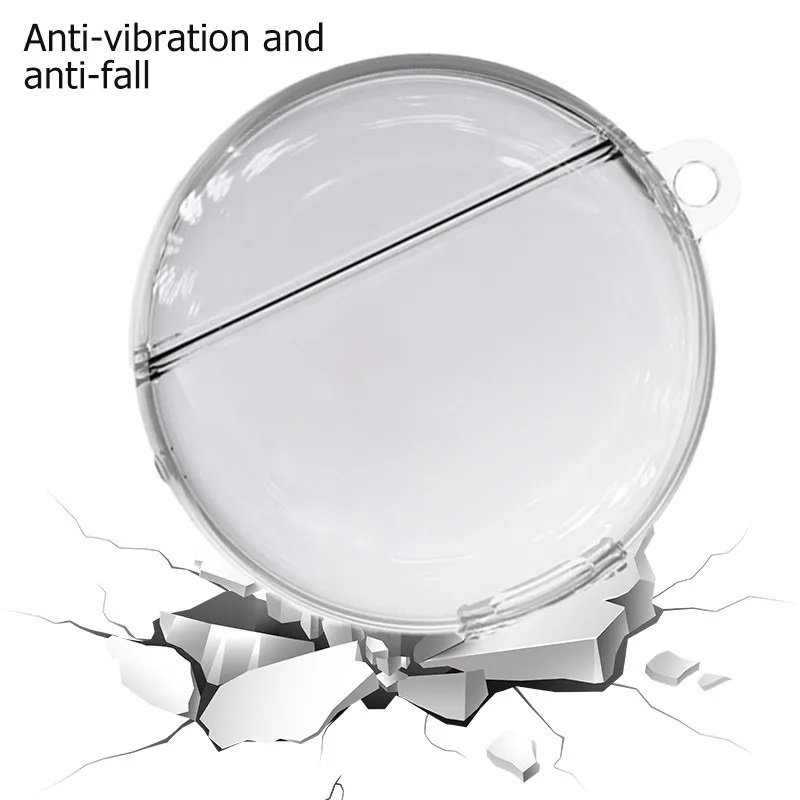 Θήκη Huawei Freebuds 7i Silicone Skin with Carabiner Transparent