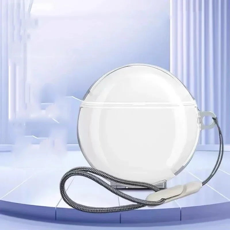 Θήκη Huawei Freebuds 7i Silicone Skin with Carabiner Transparent