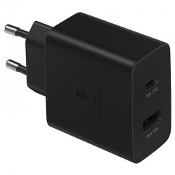 Φορτιστής Ταξιδιού Samsung Wall Adapter Duo USB-C & USB-A EP-TA220NBE 35W Fast Charge Black (Original)