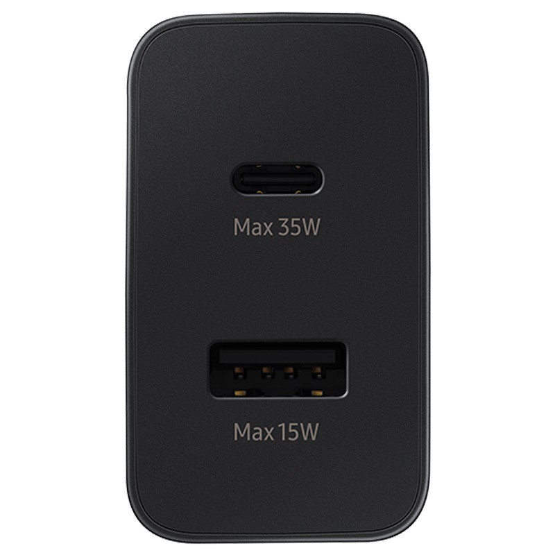 Φορτιστής Ταξιδιού Samsung Wall Adapter Duo USB-C & USB-A EP-TA220NBE 35W Fast Charge Black (Original)