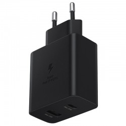 Φορτιστής Ταξιδιού Samsung Wall Adapter Duo USB-C & USB-A EP-TA220NBE 35W Fast Charge Black (Original)
