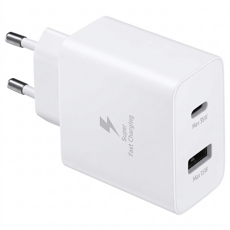 Φορτιστής Ταξιδιού Samsung Wall Adapter EP-TA220NWE 35W Fast Charge White (Original)