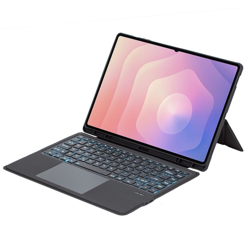 Θήκη Πληκτρολογίου Keyboard QWERTY with Backlight & TouchPad Samsung Galaxy Tab S11 Ultra X930 / X936 14.6"  Black 